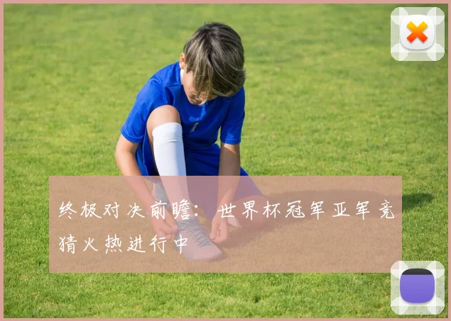 终极对决前瞻：世界杯冠军亚军竞猜火热进行中